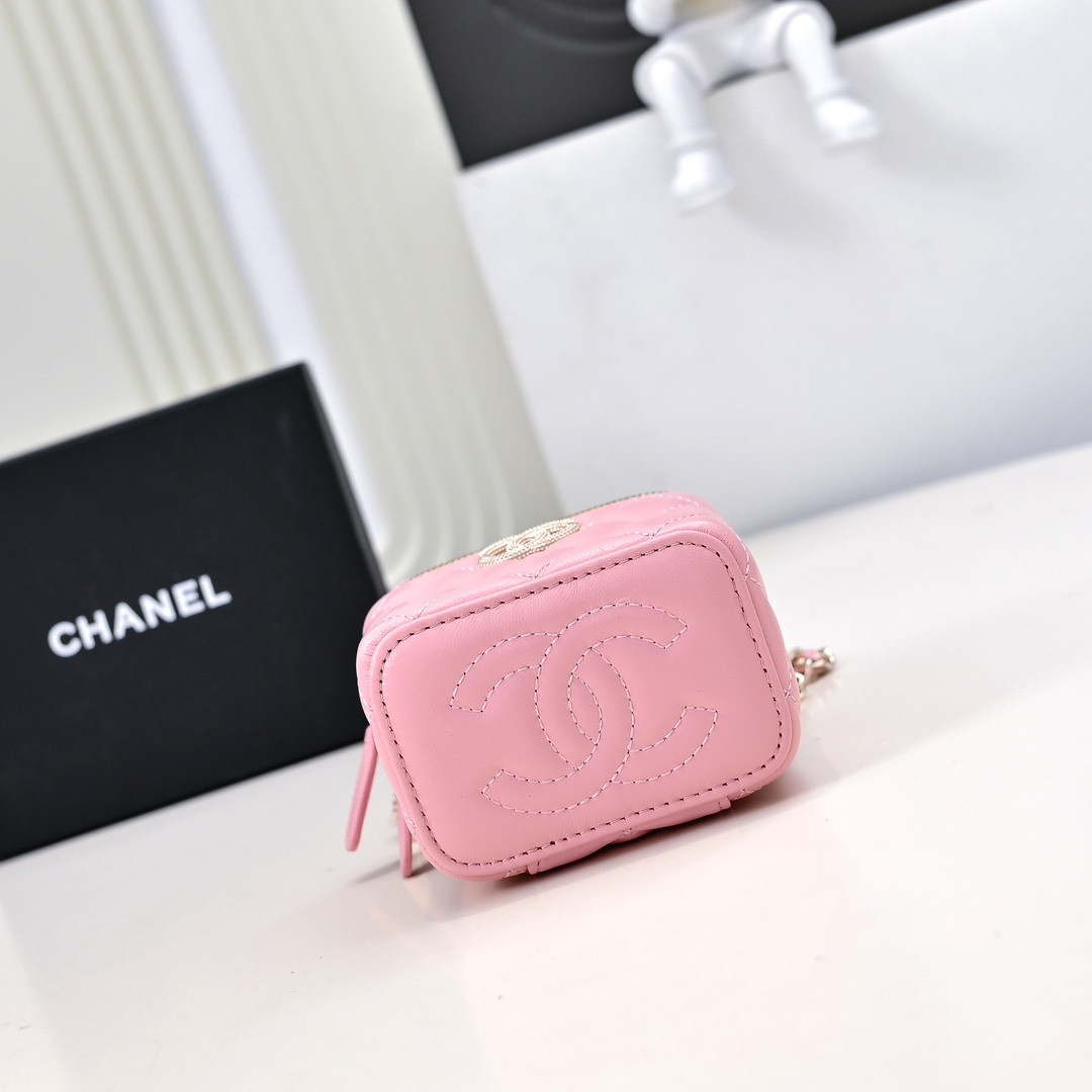 Ch**el Small Vanity with Chain 8.5x11x7cm