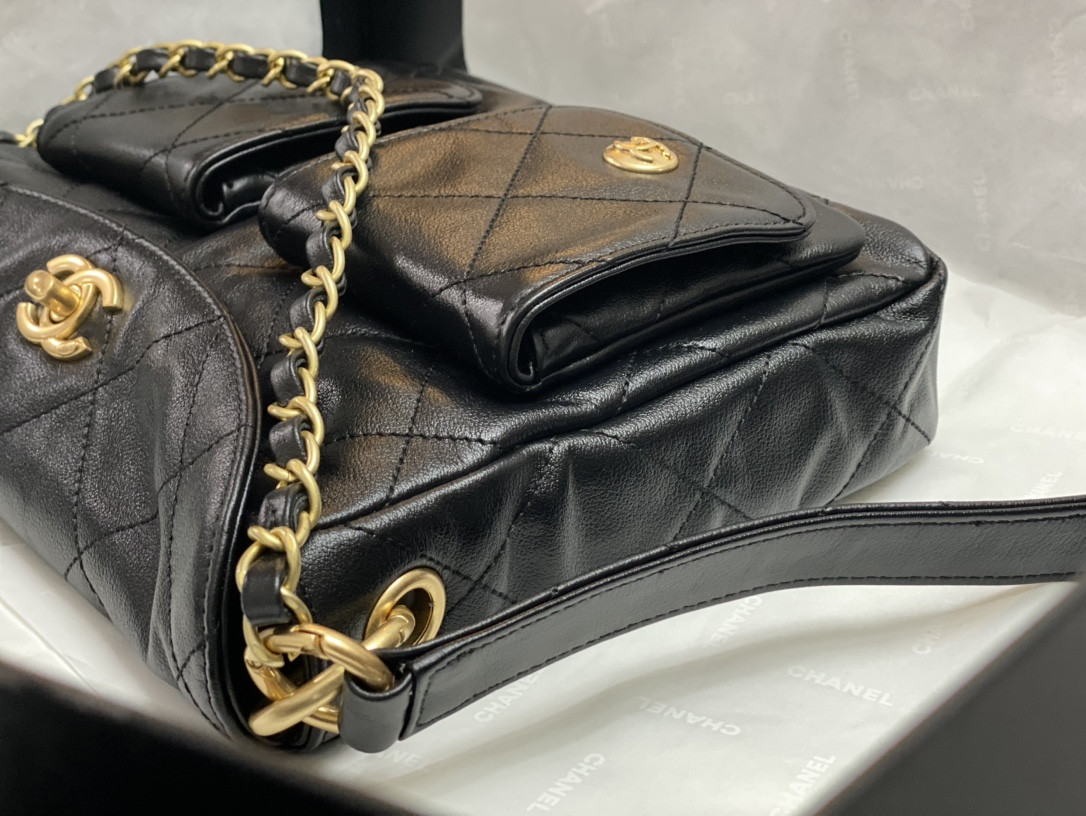 Ch**el Hobo Handbag 21x27x4.5cm
