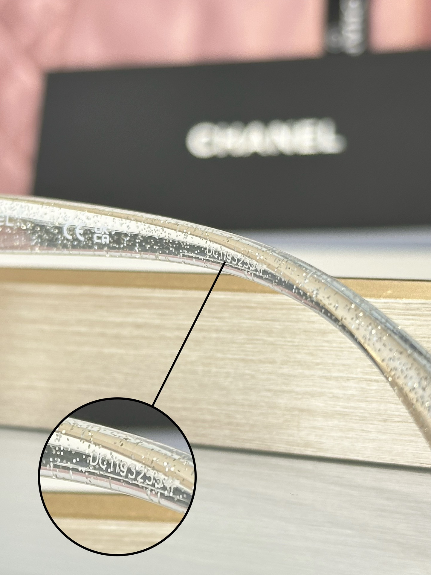 Ch**el Glasses coco neige 71557