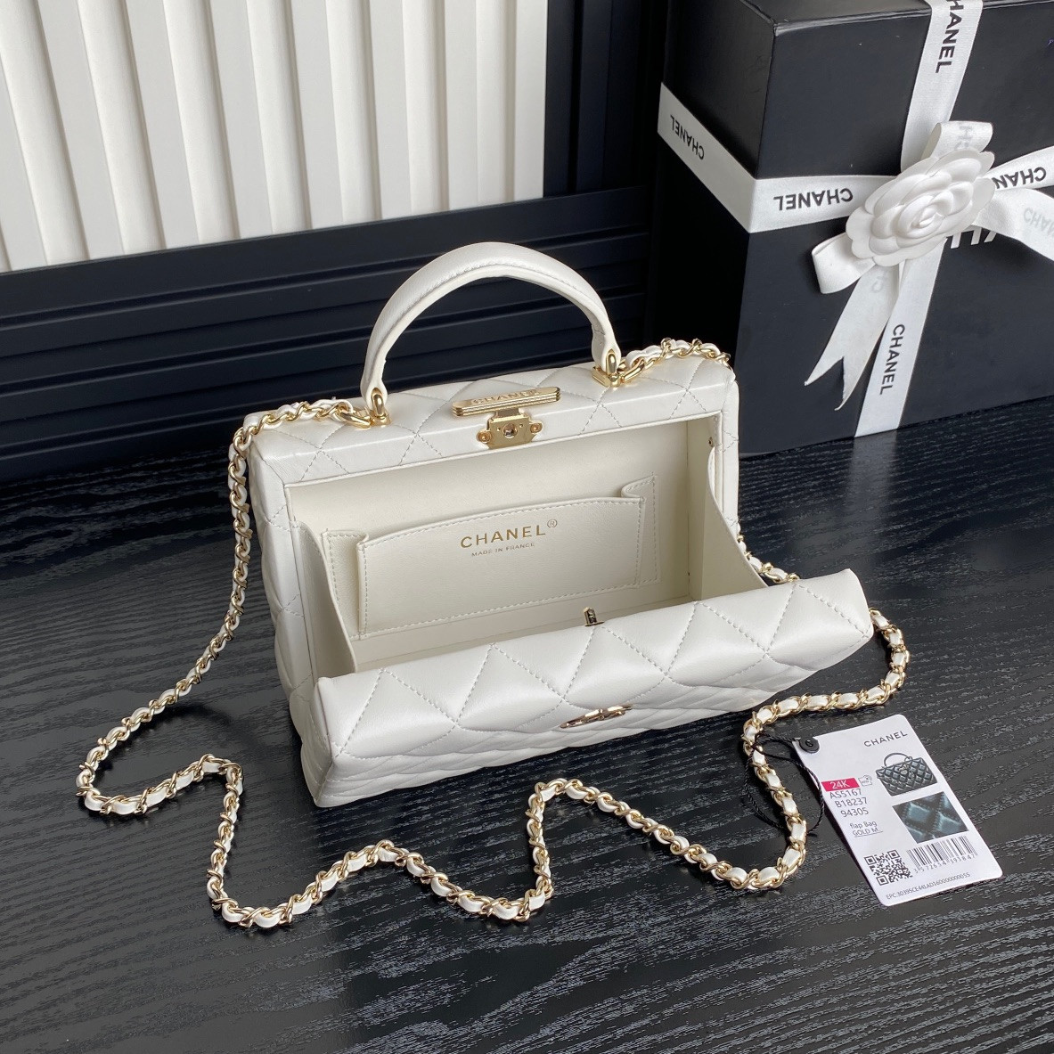 Ch**el Small Box Bag 12.5x18x6.5cm