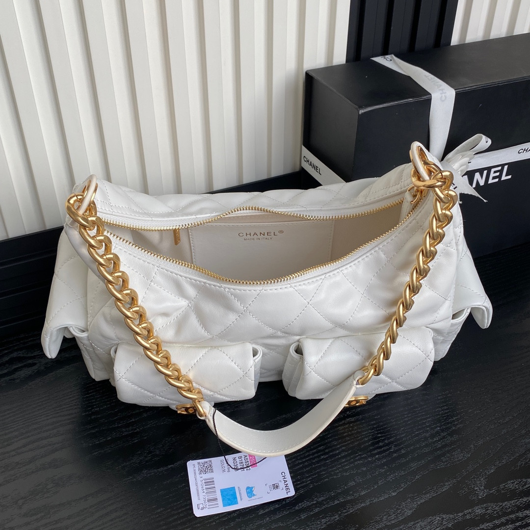 Ch**el 25c Maxi Hobo Bag 27×35×18cm