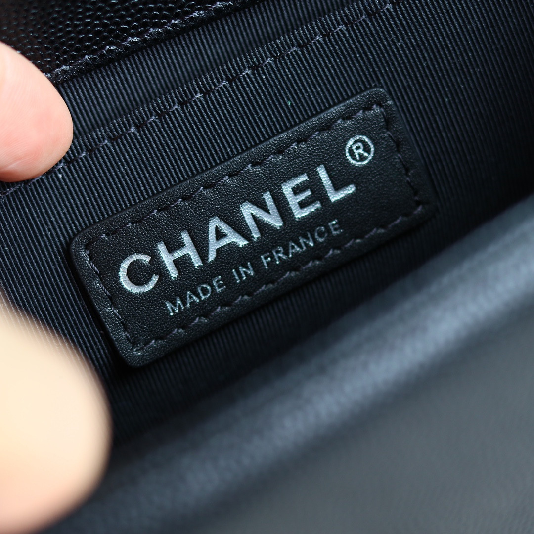 Ch**el Small BOY Handbag A67085 12x20.5x8.5cm