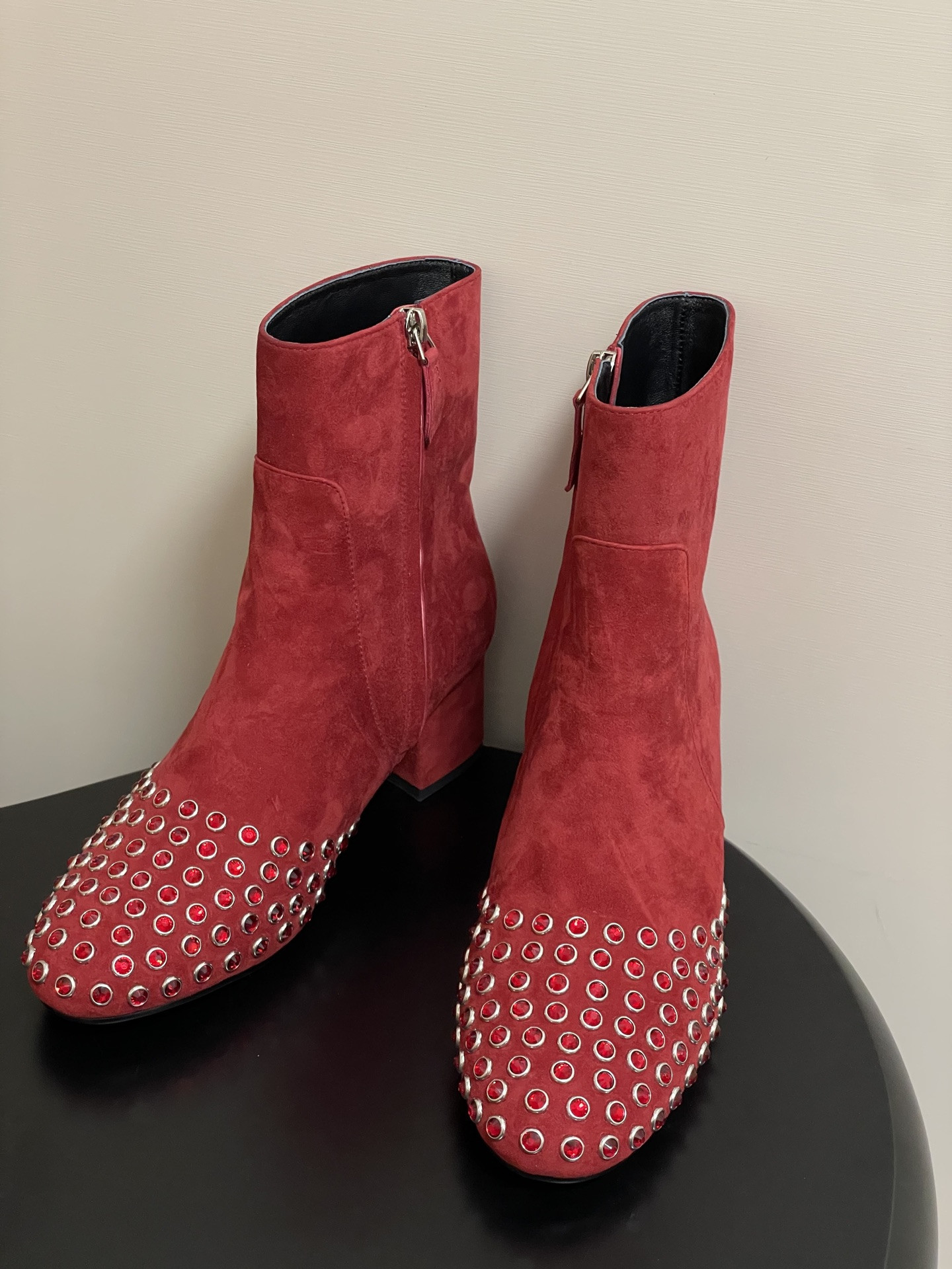 ua a1a1a crystal d1am0nd boots 5.5cm heel(cusT0mized size 7-10 days production time)