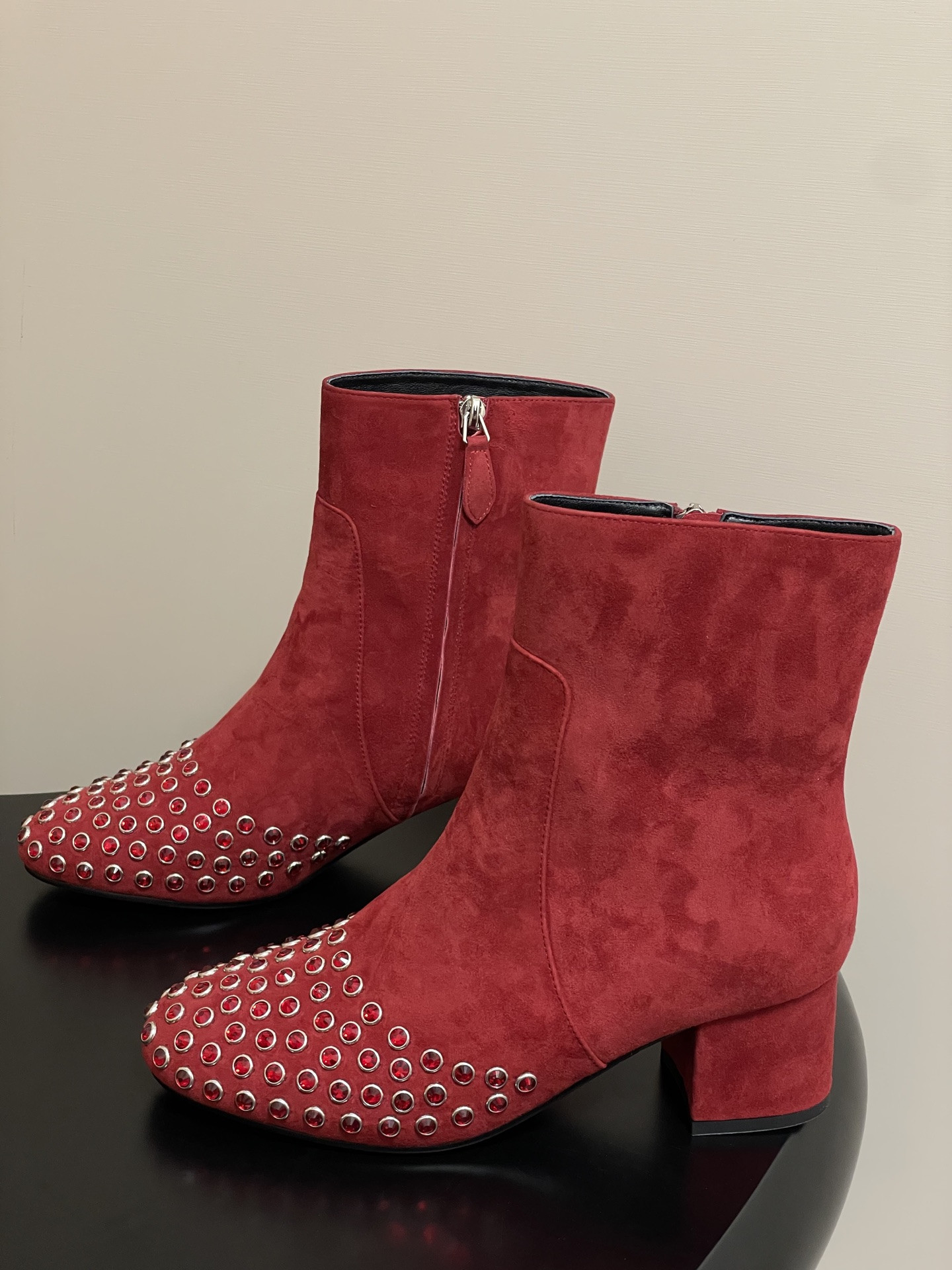 ua a1a1a crystal d1am0nd boots 5.5cm heel(cusT0mized size 7-10 days production time)