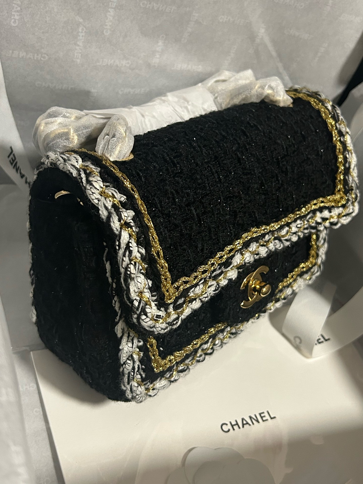 Ch**el Mini Classic Handbag 12x20x6cm
