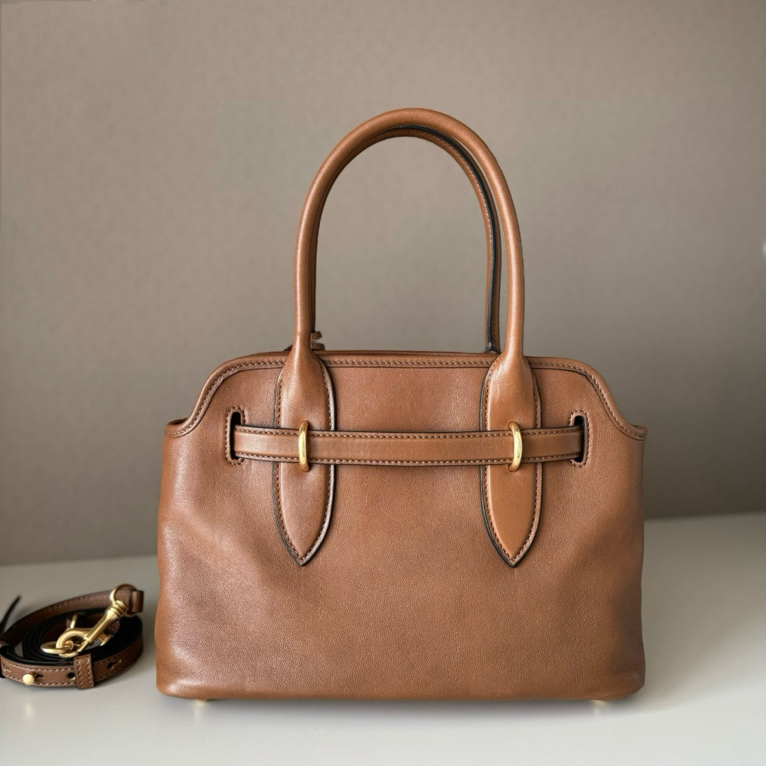 M1v M1v aventure nappa leather handbag 22x30x10cm