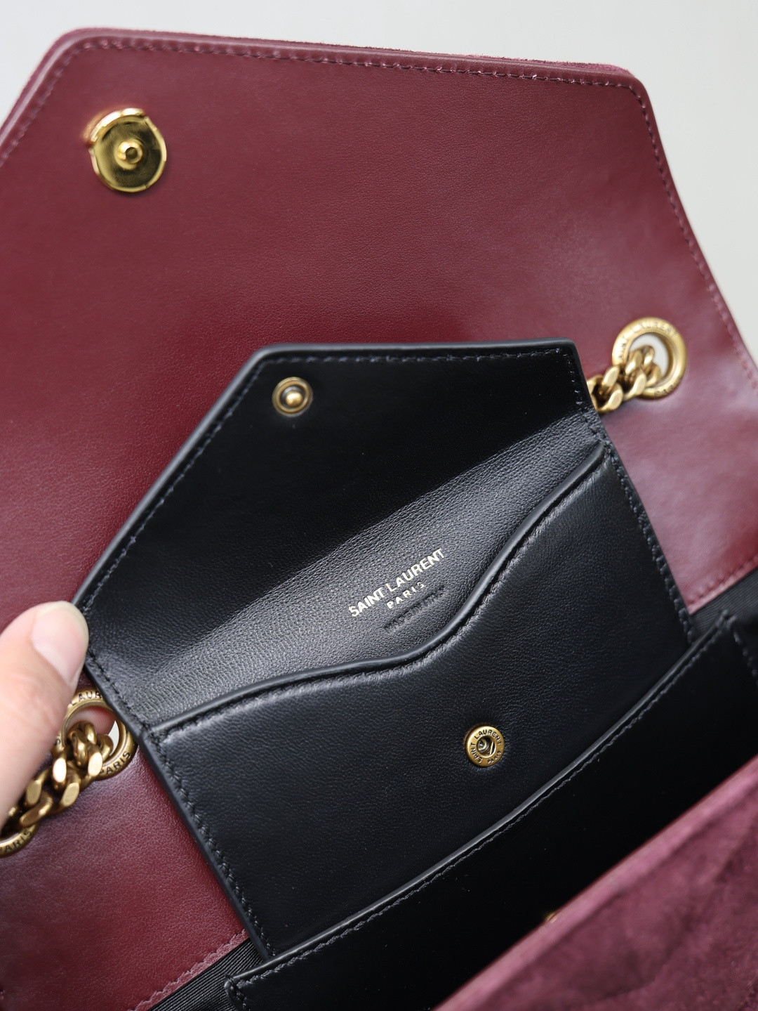 Y51 loulou small in suede 24x14x6cm